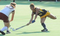 Boston College 2, Quinnipiac 0Quinnipiac's Christa Romano reaches for ball in Friday's game vs. Boston College.