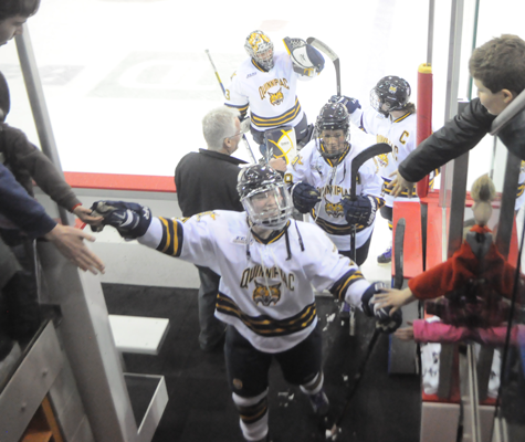 Quinnipiac 4, Colgate 1The Quinnipiac seniors celebrate after Sunday's win vs. Colgate.