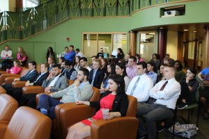 SGA members and some students attended Wednesday's event.