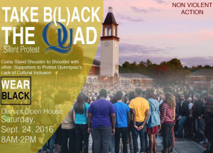 This flier was sent to students who were interested in attending the non-violent protest.
