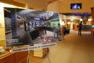 A poster in CCE shows the tentative plans for the layout of the building.